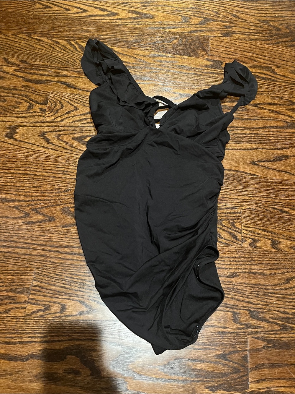 Maternity and nursing black bathing suit